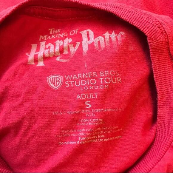 Harry Potter S red short sleeve t-shirt platform 9-3/4 train station - Picture 4 of 7